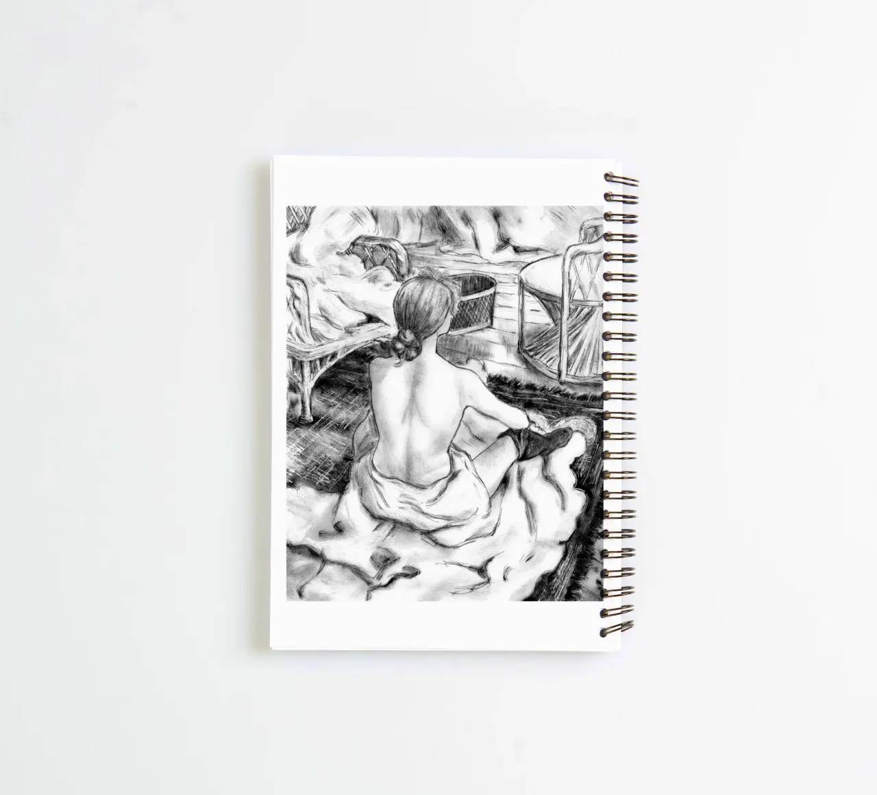 Dos, d'après Toulouse Lautrec spiral notebook by Humphrey VIDAL