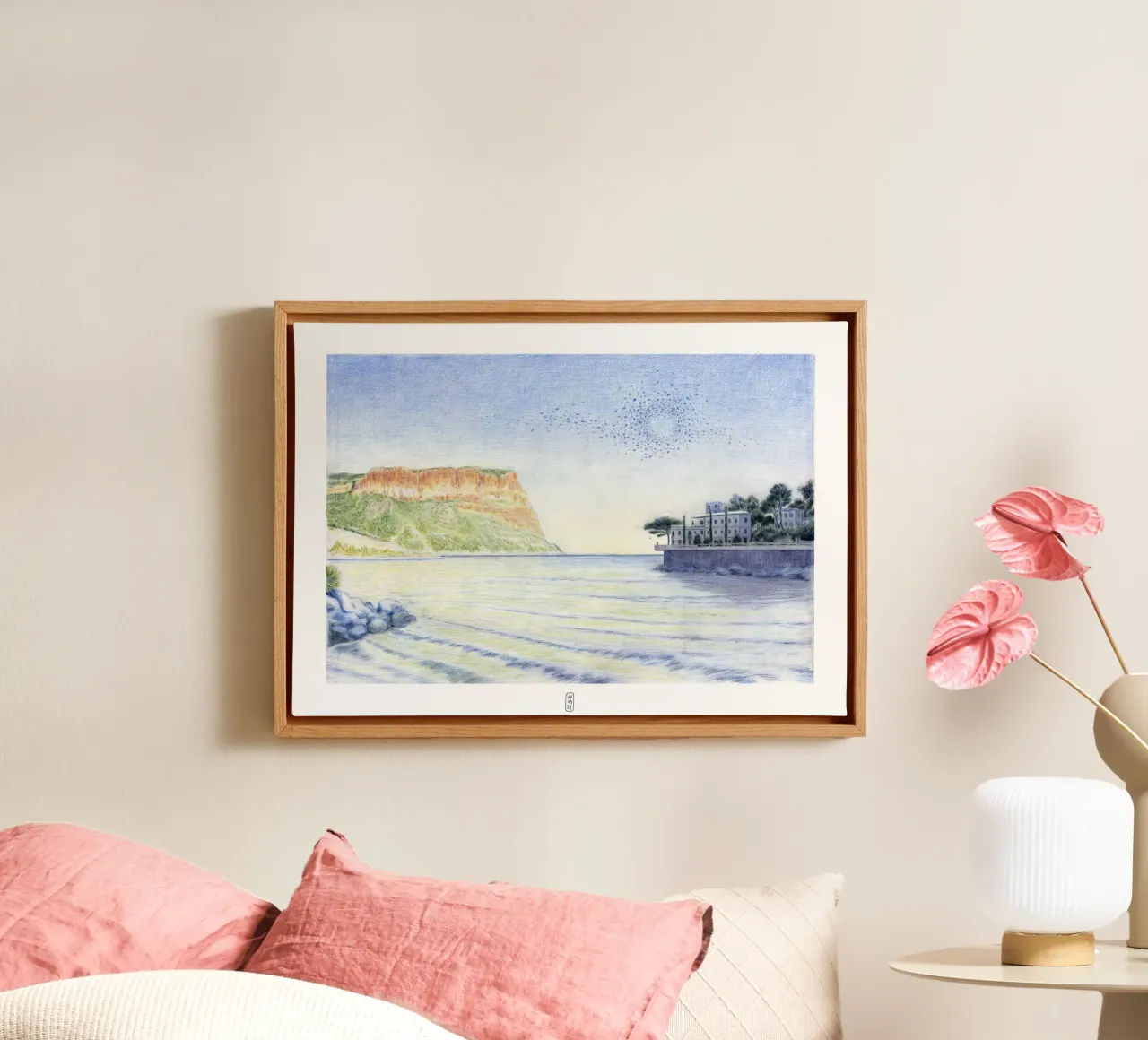 Cassis Dream tela con Cornice a cassetta da Humphrey VIDAL