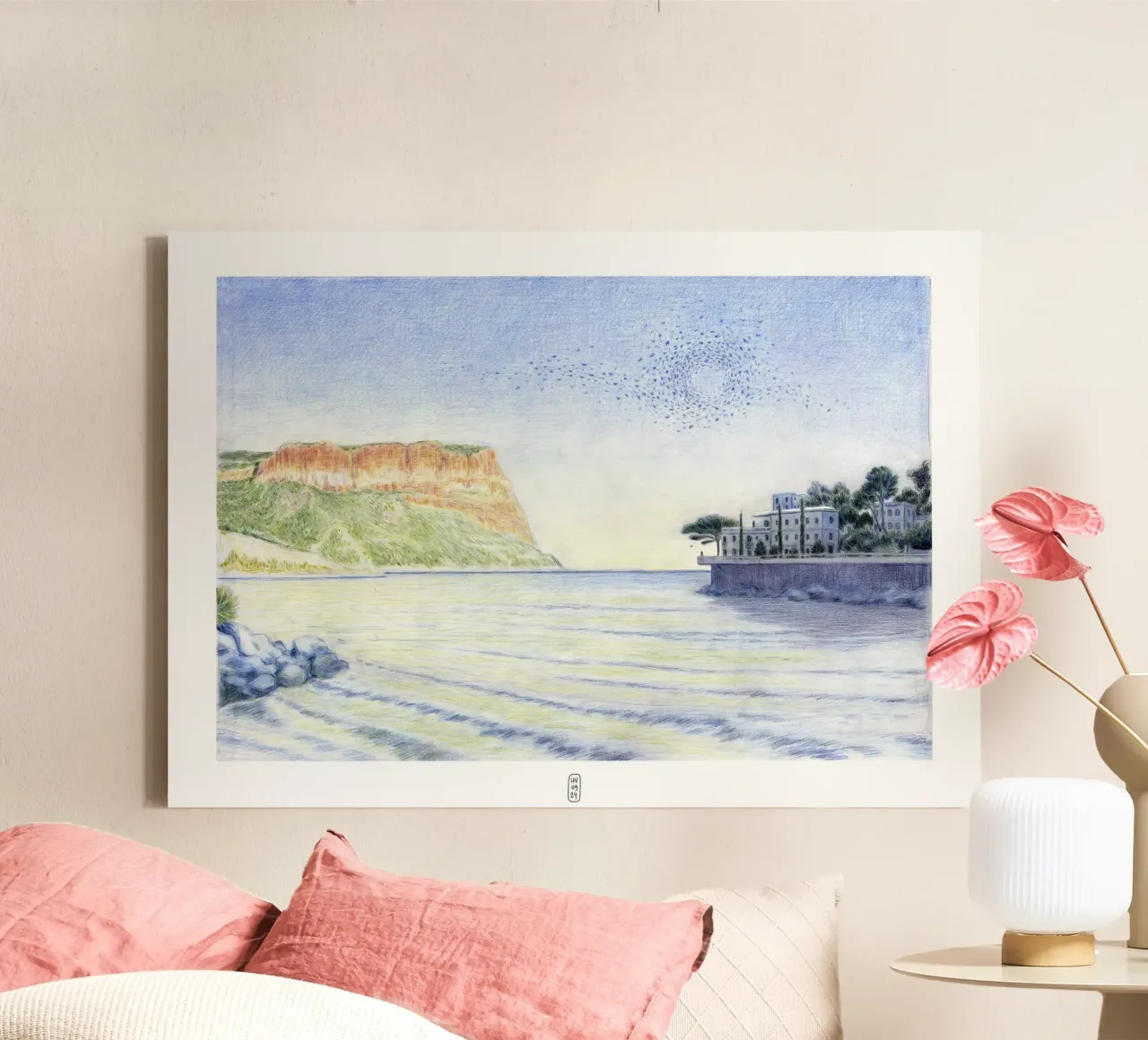 Cassis Dream tela con Cornice a cassetta da Humphrey VIDAL