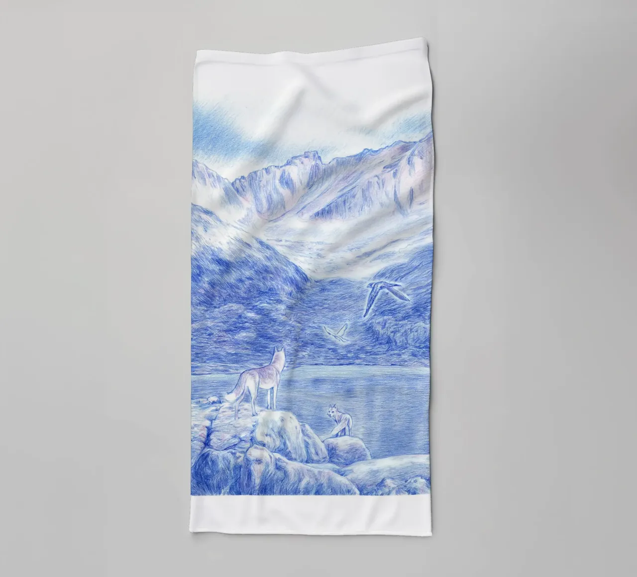 If winter won't come to us... asciugamano da bagno da Humphrey VIDAL