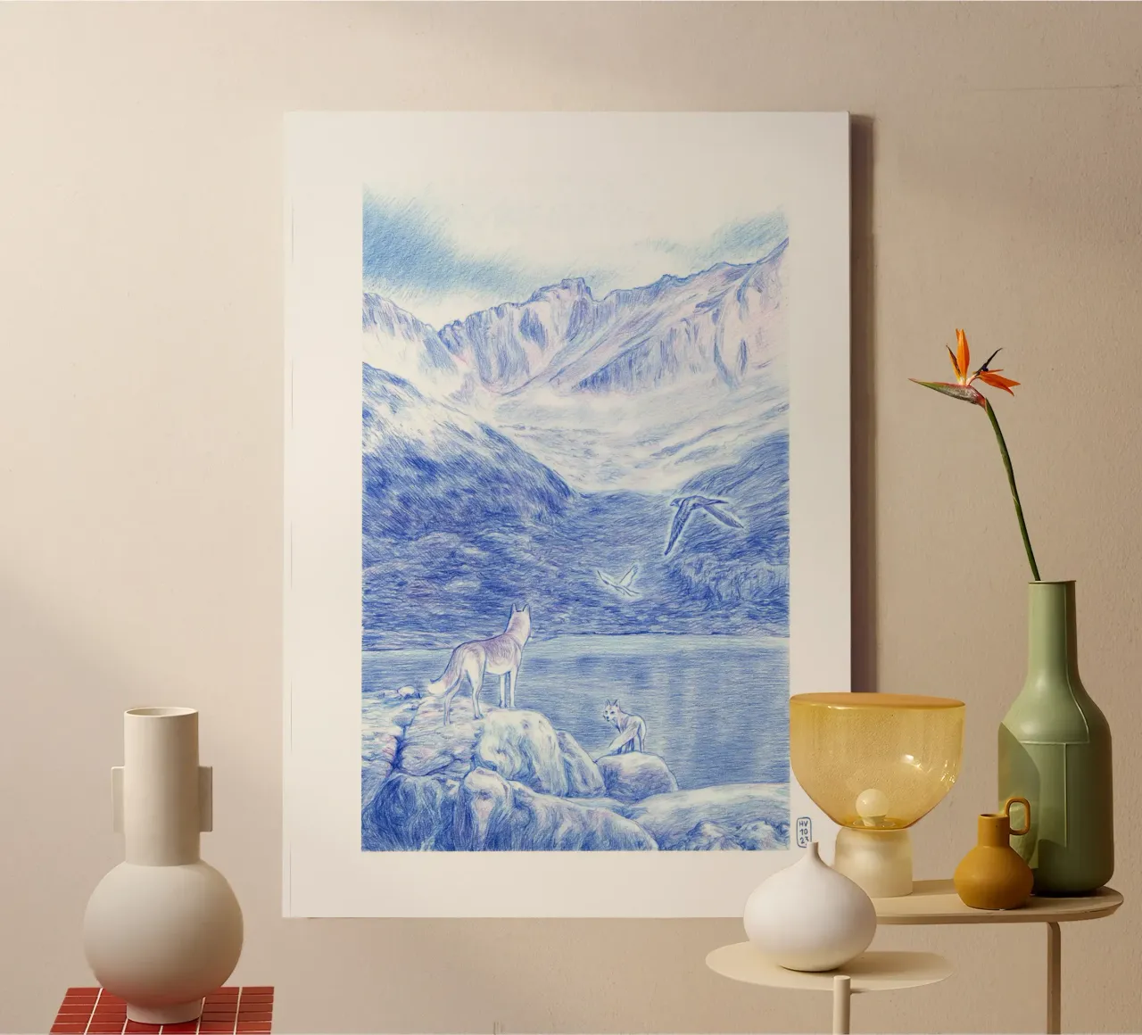 If winter won't come to us... canvas van Humphrey VIDAL