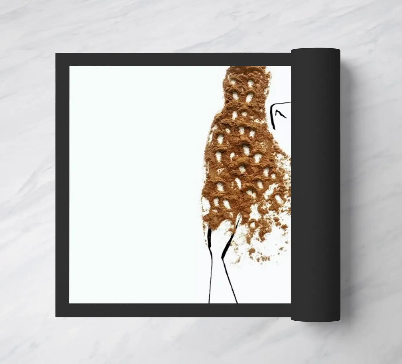 Cinnamon doormat by Gretchen Roehrs