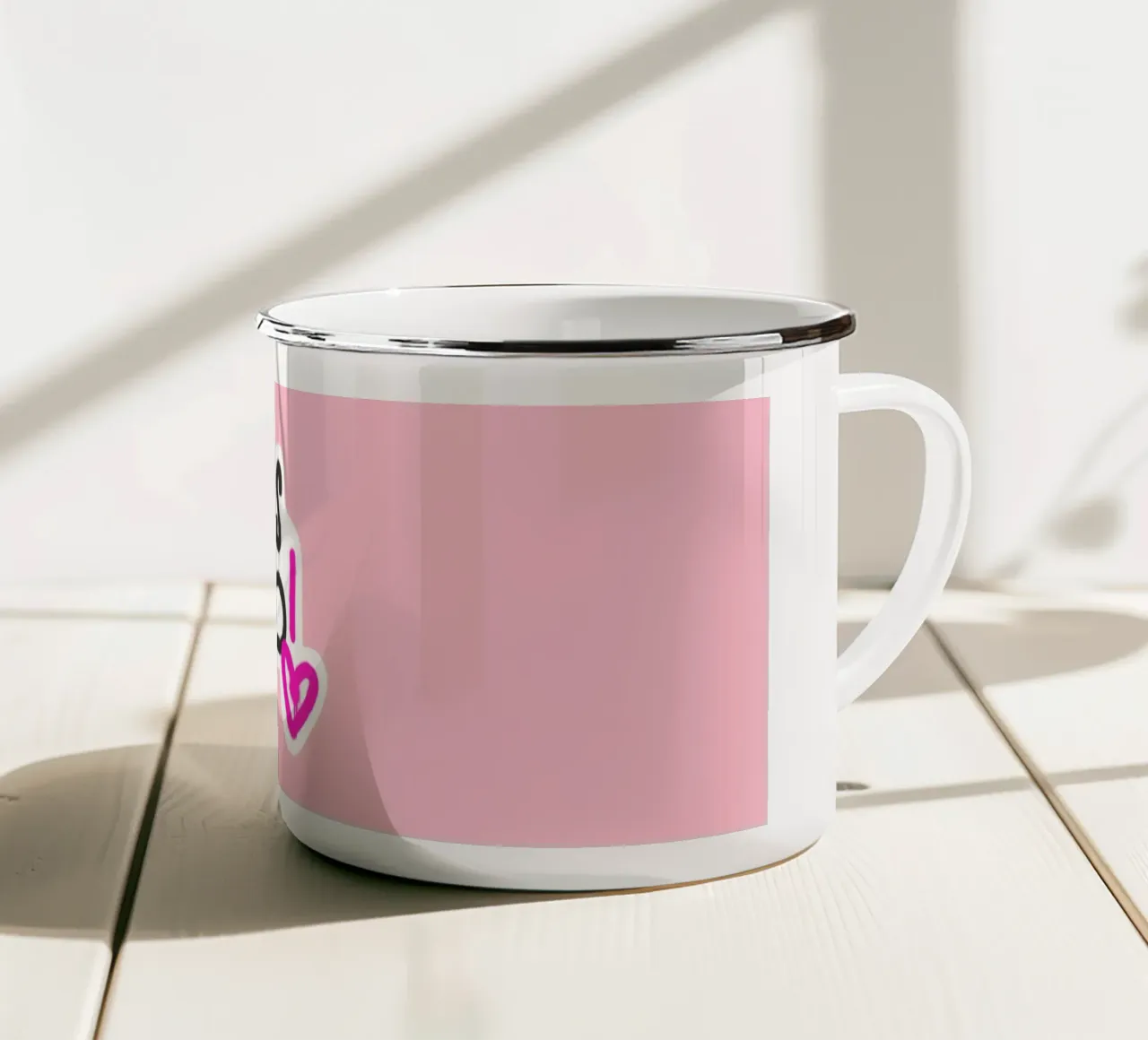 SAY NO! tazza in smalto da LAUSEMIA DESIGN STUDIO