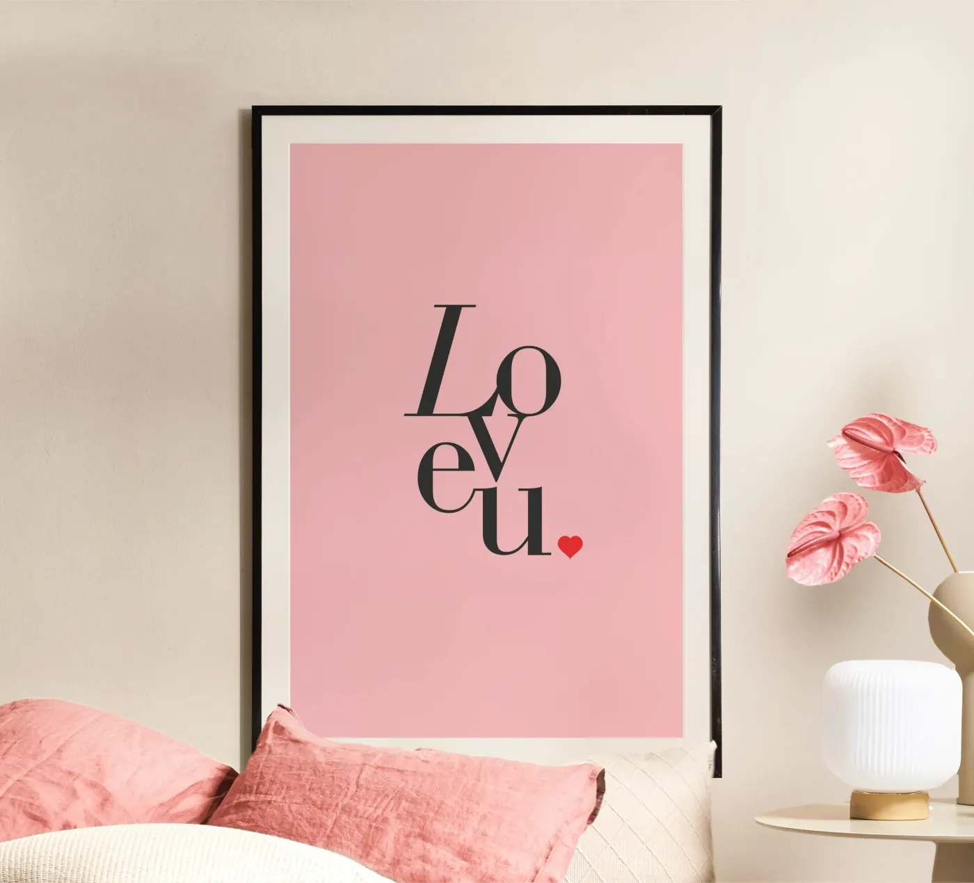 Love U poster by KHouse Studio