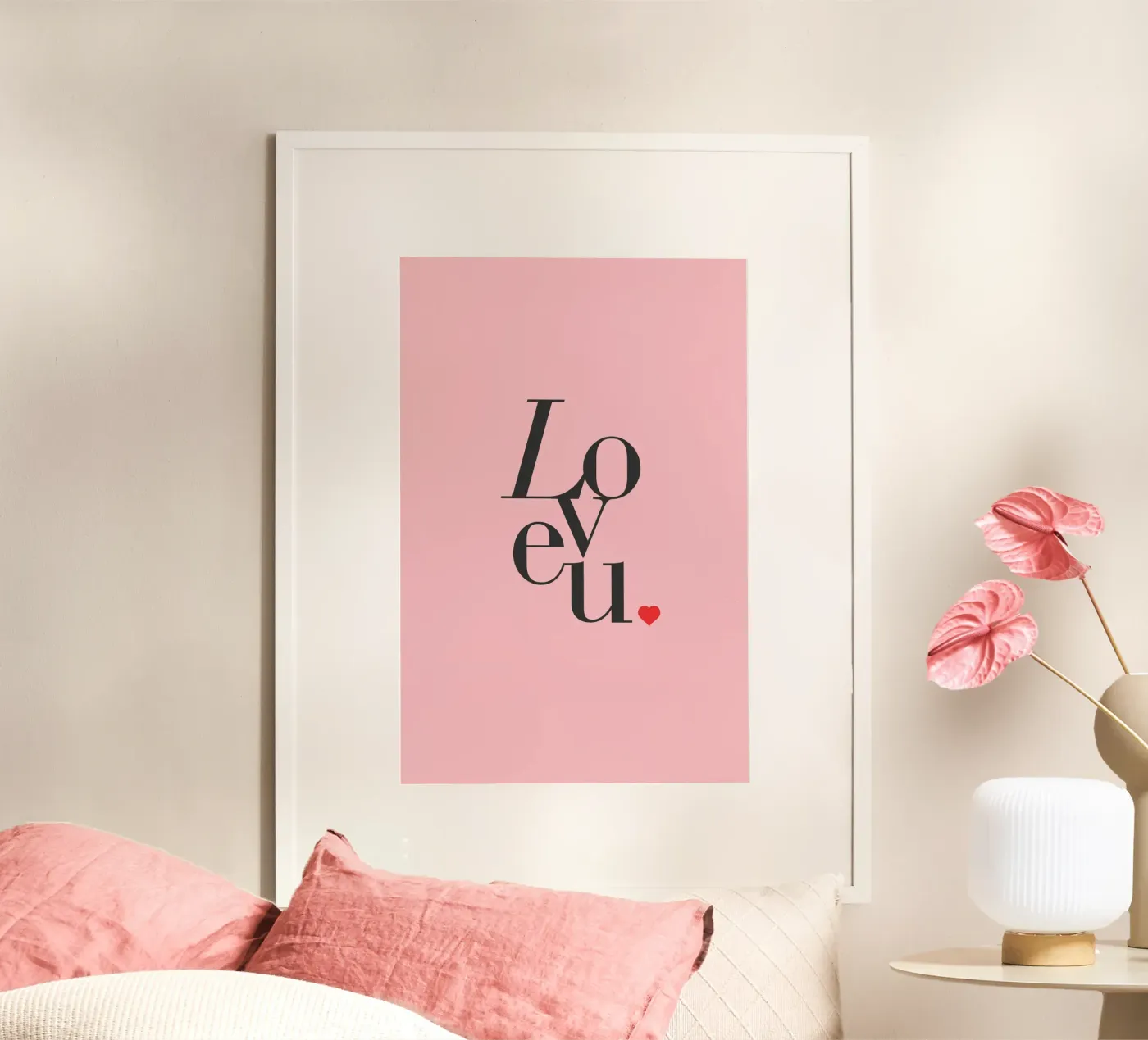 Love U poster by KHouse Studio