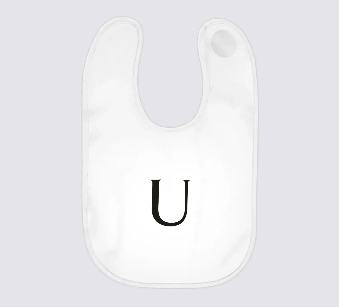 Lettera U bavaglino da Katja Stehle Design