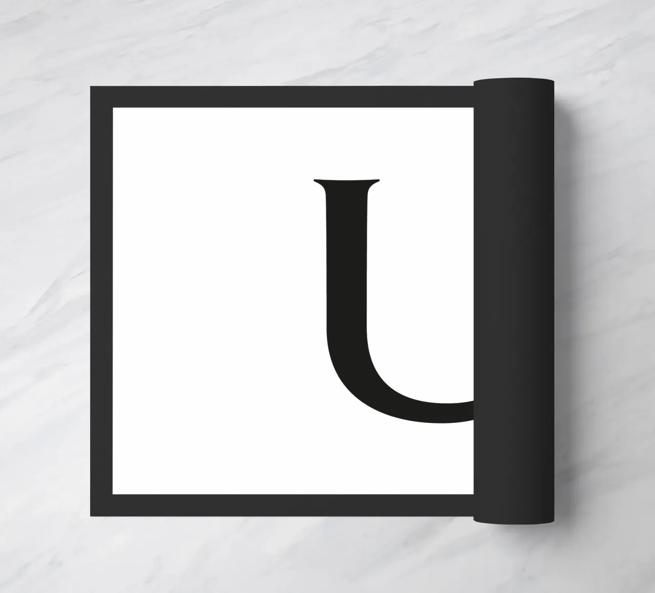 Letter U doormat by Katja Stehle Design