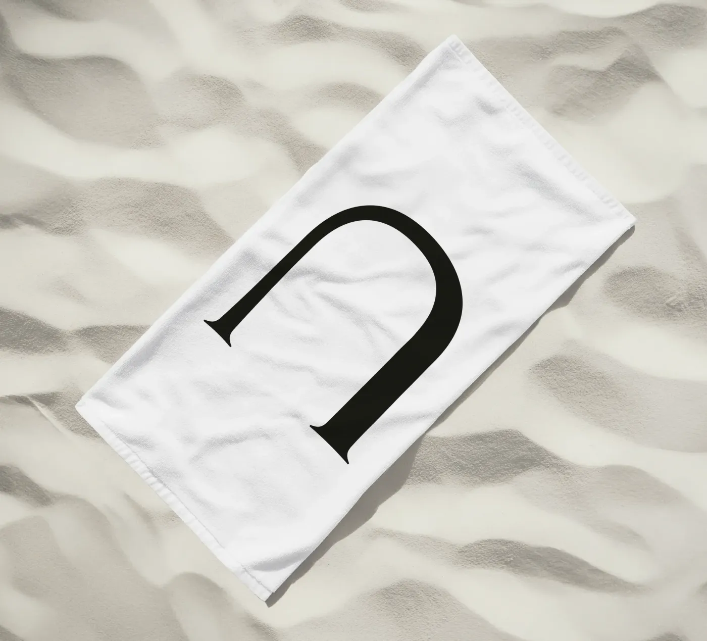 Lettera U telo mare da Katja Stehle Design