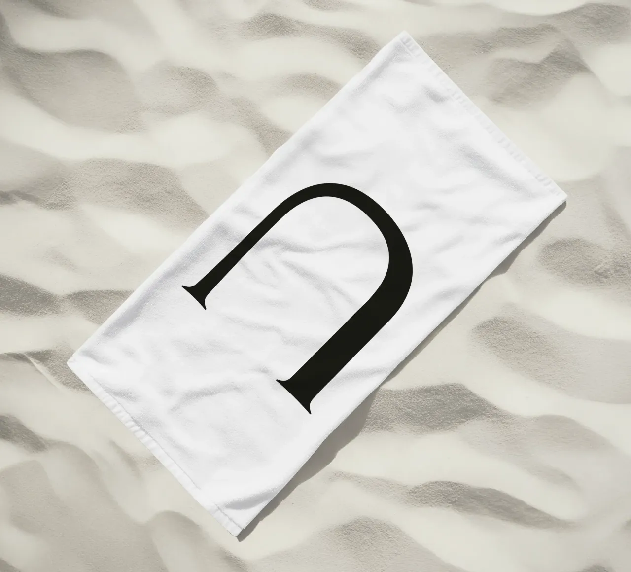 Lettera U telo mare da Katja Stehle Design