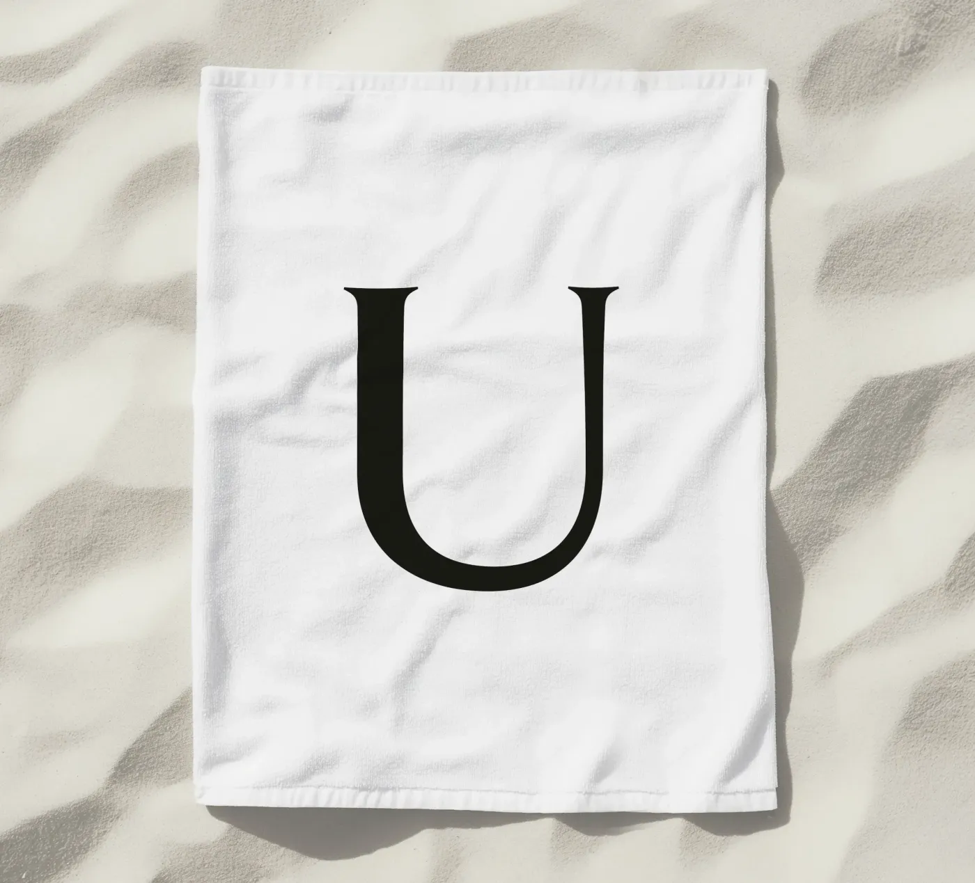 Lettera U telo mare da Katja Stehle Design