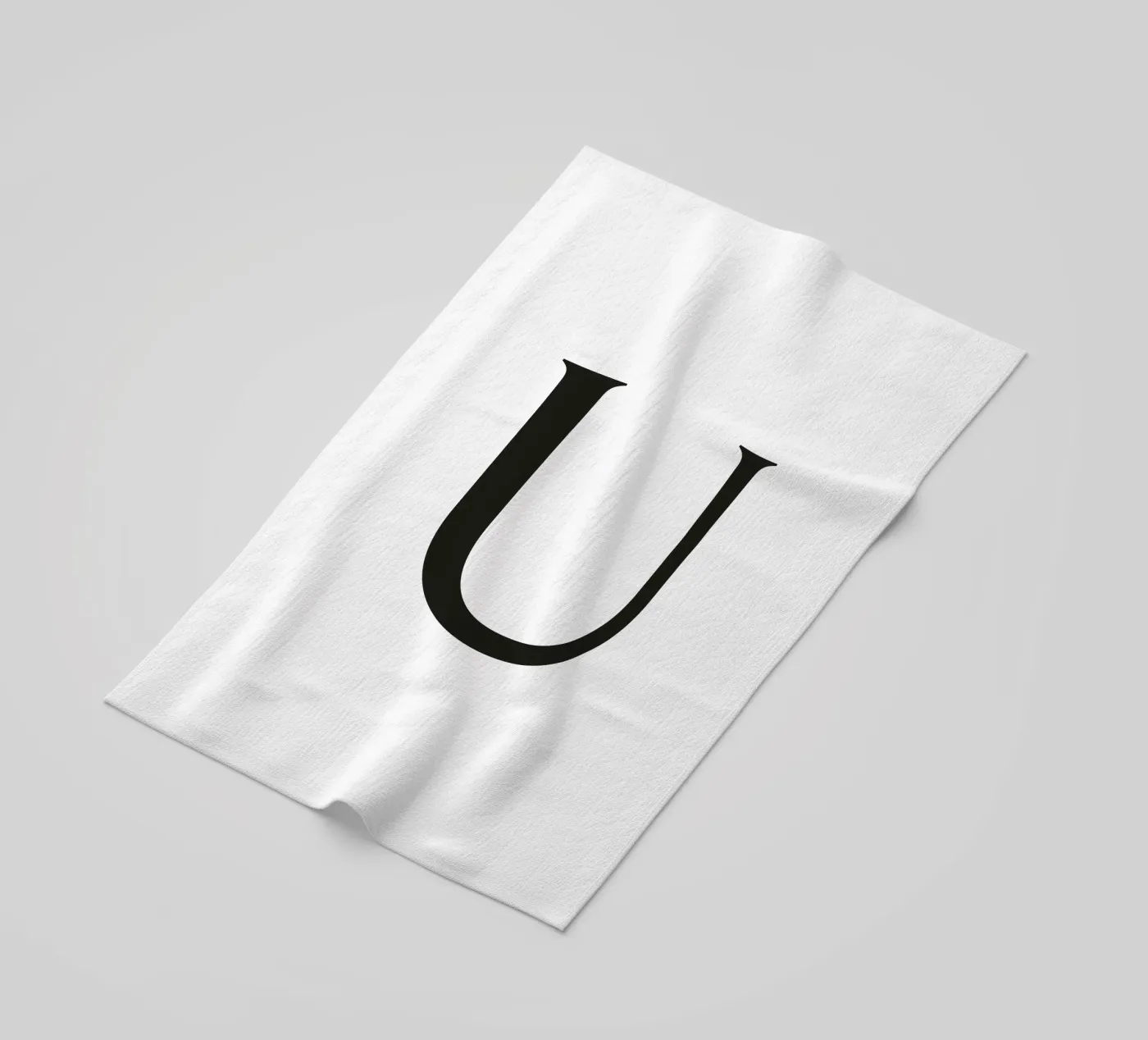 Lettera U telo mare da Katja Stehle Design