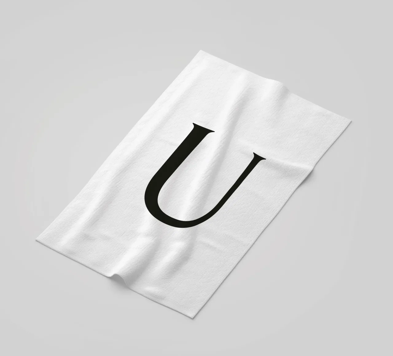 Lettera U telo mare da Katja Stehle Design