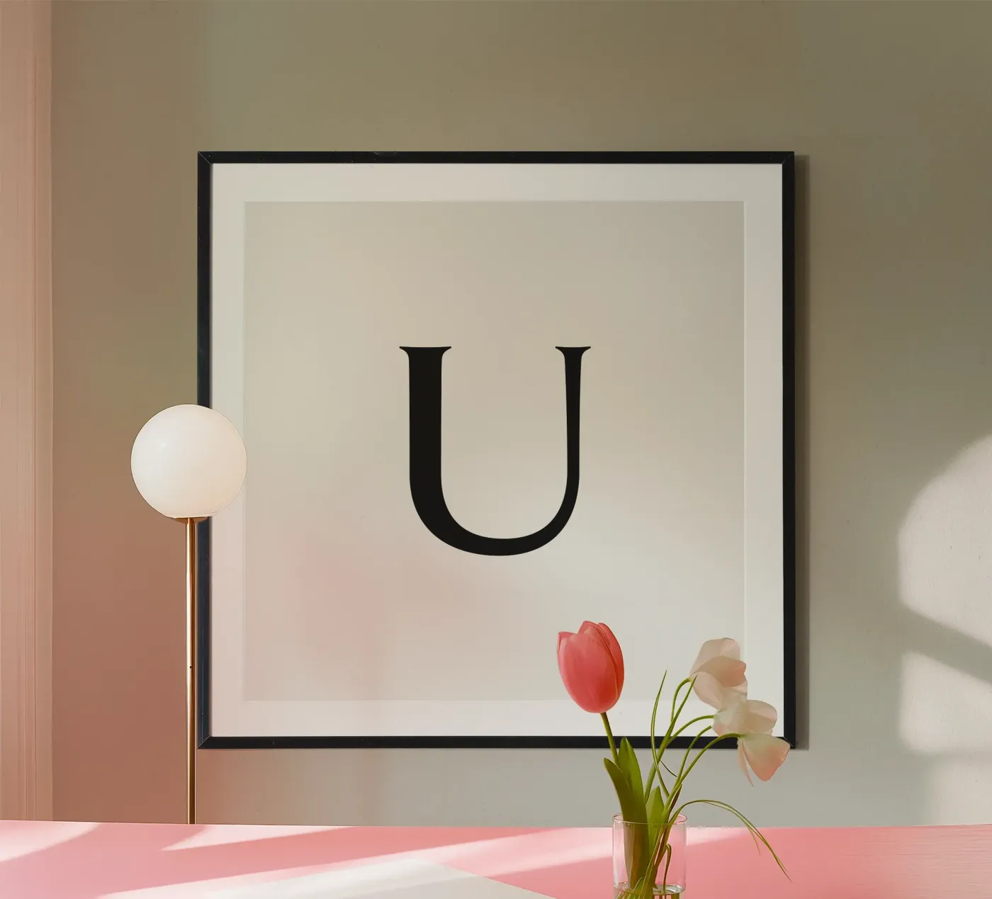Lettre U poster de Katja Stehle Design