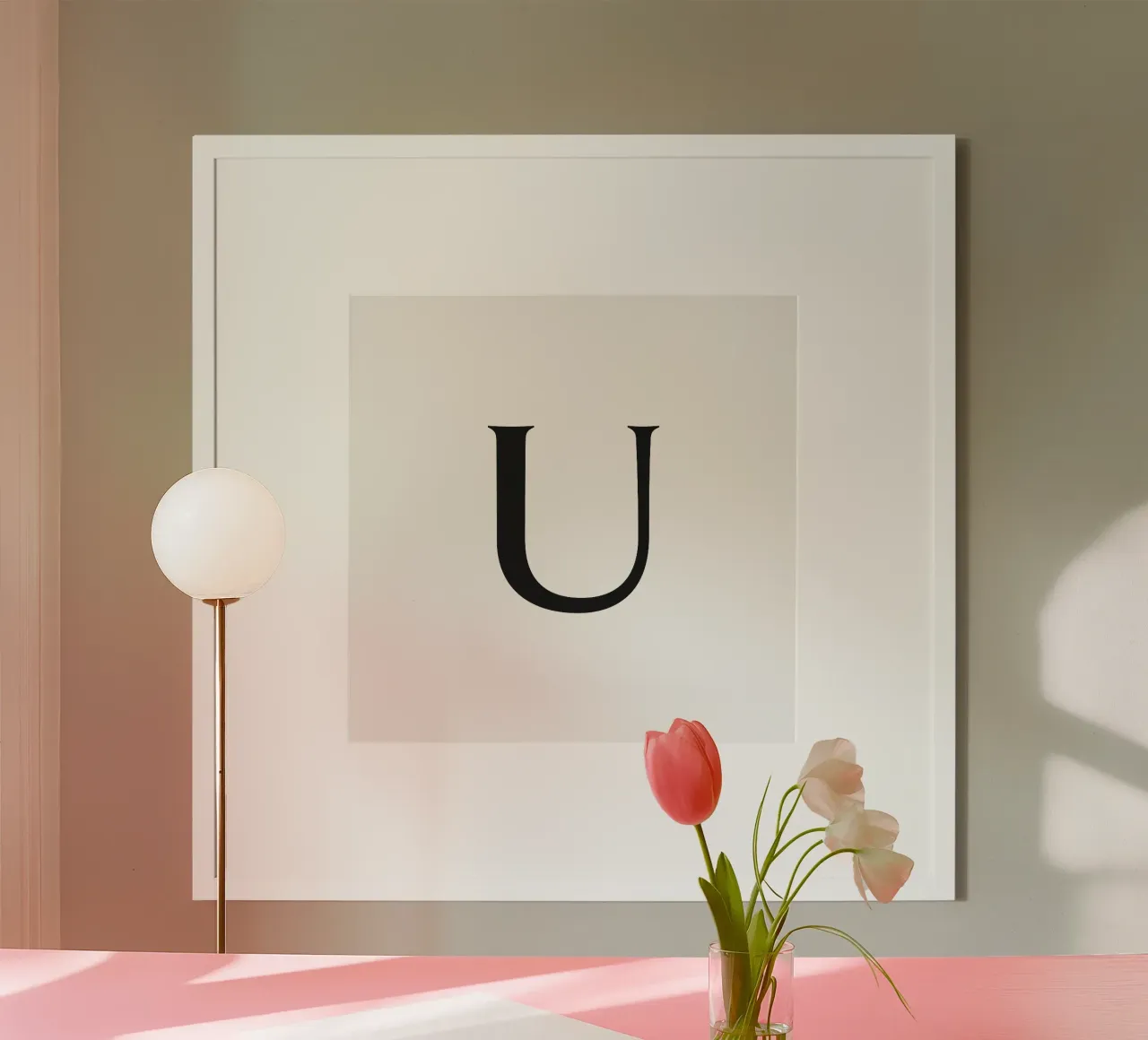 Buchstabe U Poster von Katja Stehle Design