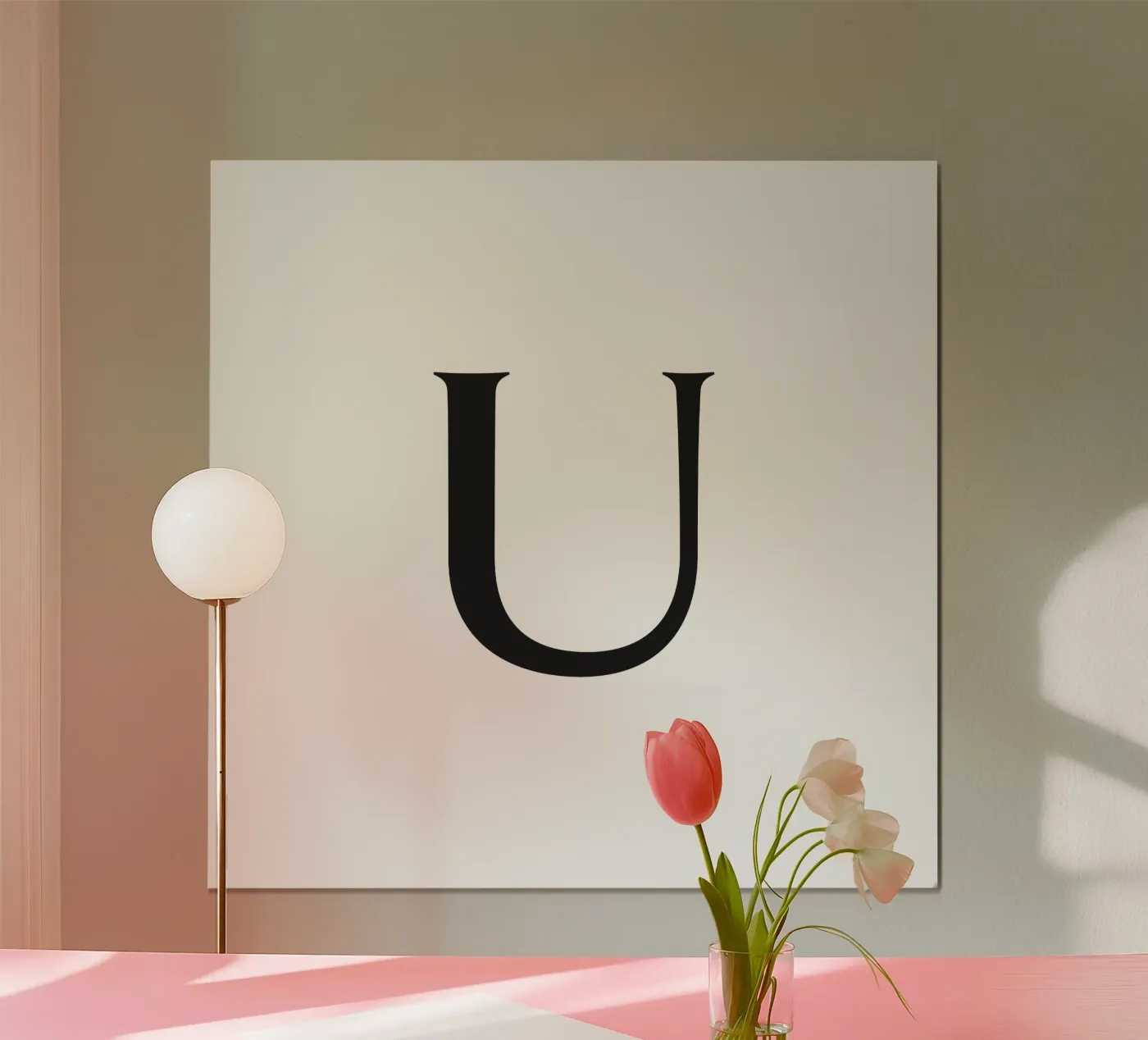 Letter U poster da Katja Stehle Design
