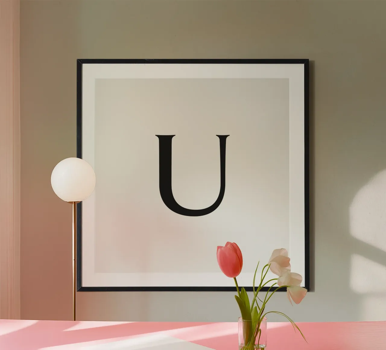 Buchstabe U Poster von Katja Stehle Design