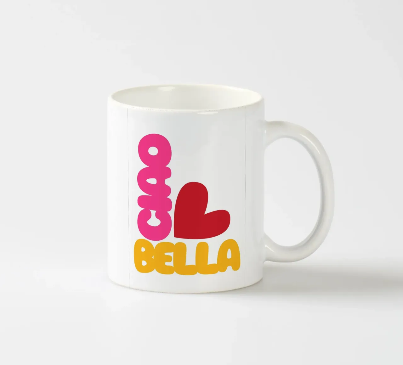Ciao Bella tazza in ceramica da Idées & Création