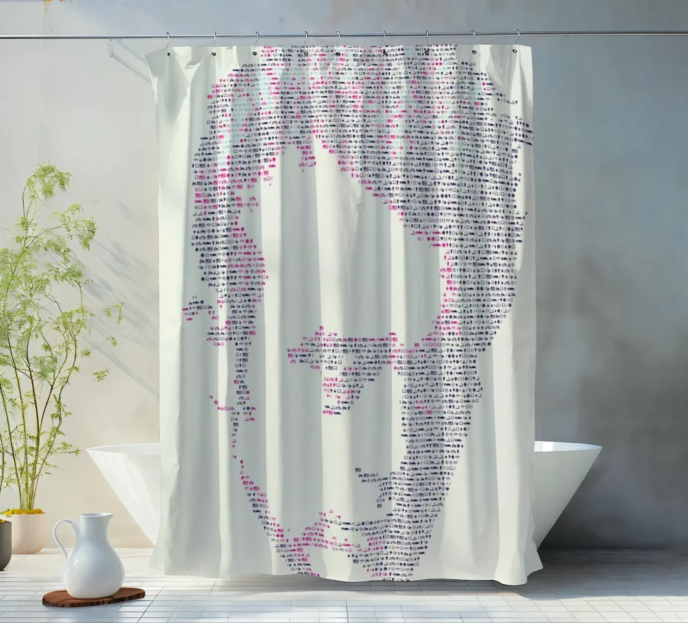 James douchegordijn van Viktor Hertz