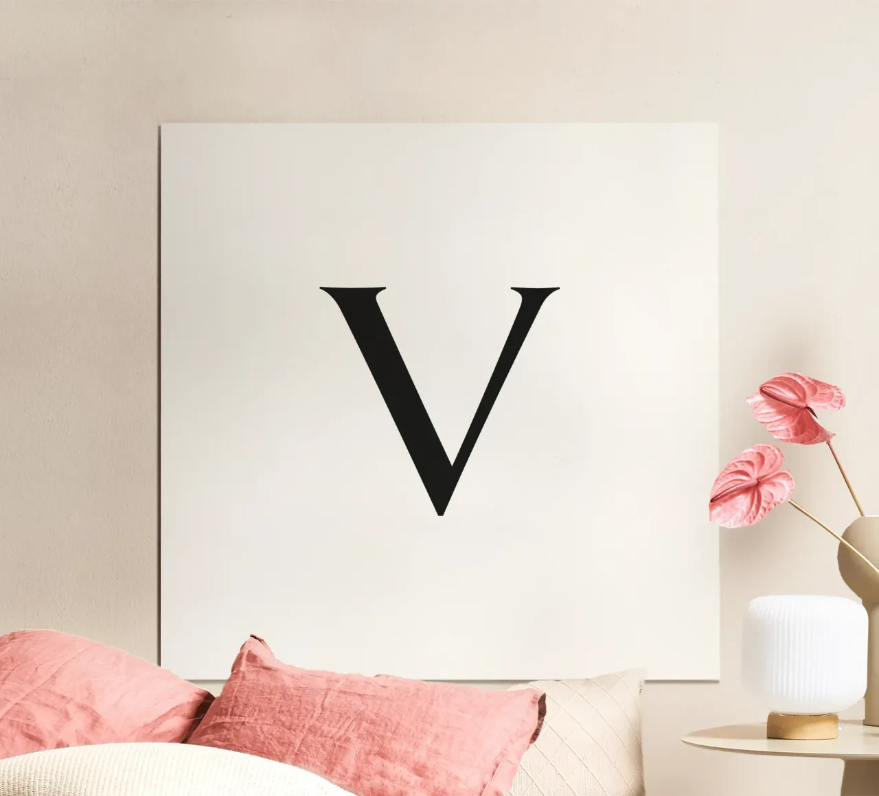 Lettera V poster da Katja Stehle Design