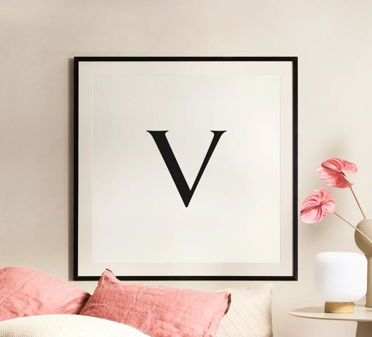 Lettera V poster da Katja Stehle Design