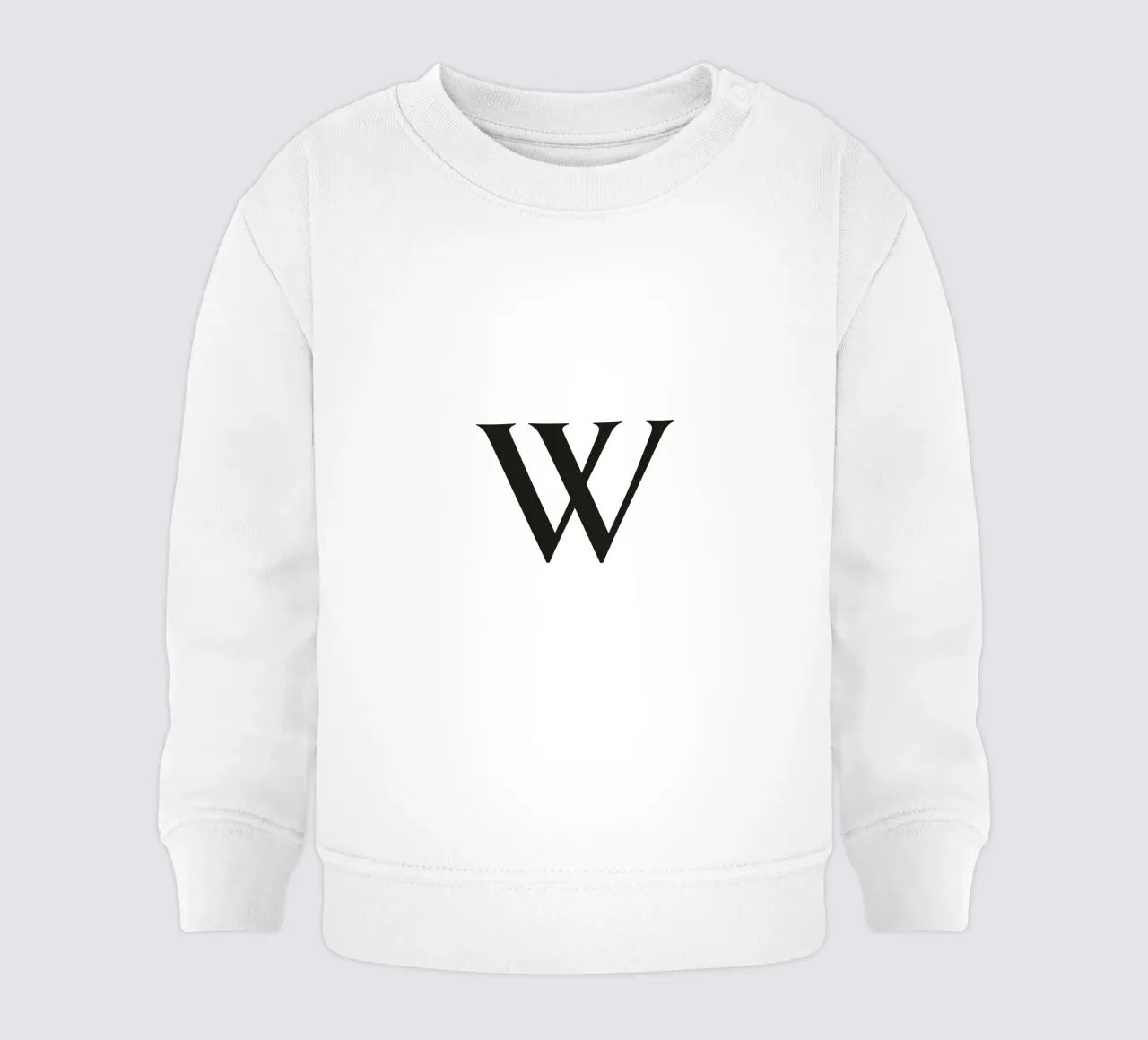 Lettera W felpa neonato da Katja Stehle Design