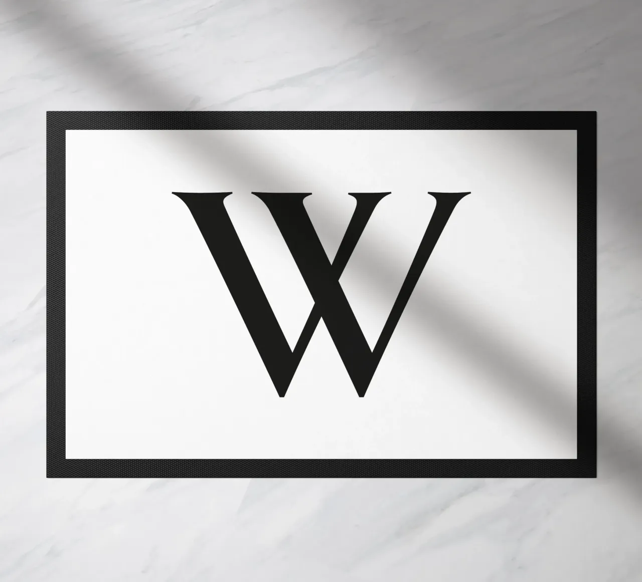Buchstabe W Fußmatte von Katja Stehle Design