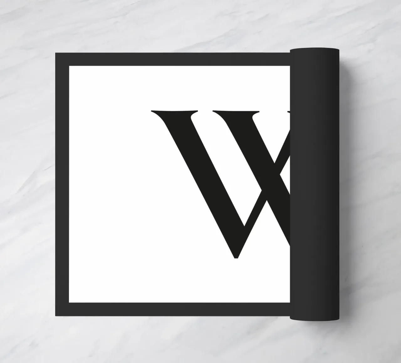 Buchstabe W Fußmatte von Katja Stehle Design