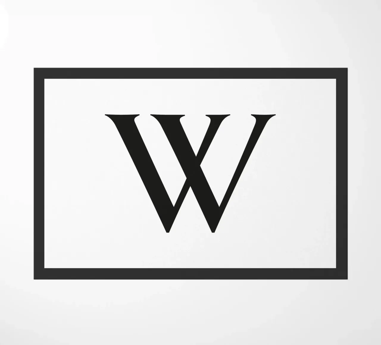 Buchstabe W Fußmatte von Katja Stehle Design