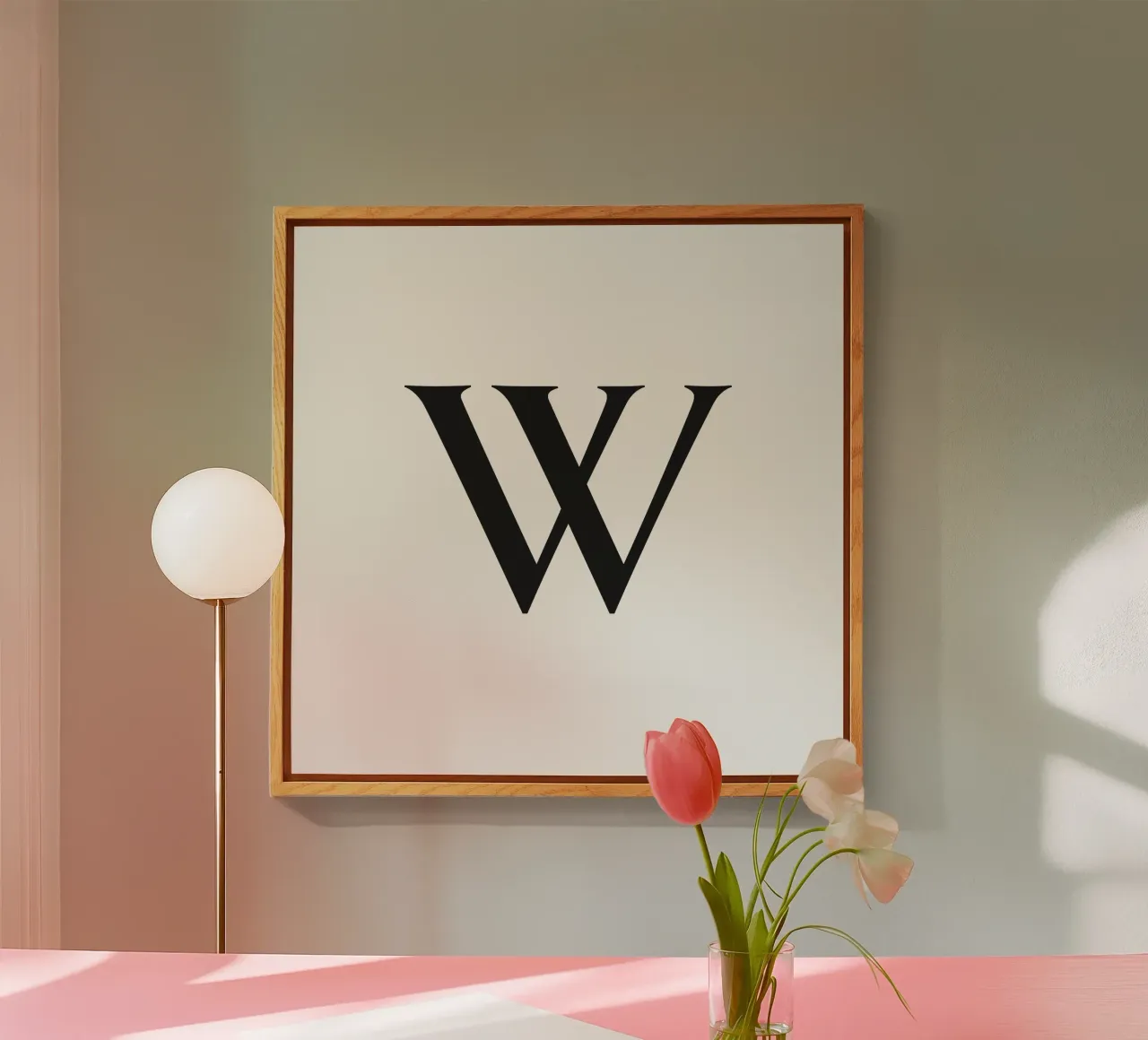 Lettera W plexiglass da Katja Stehle Design