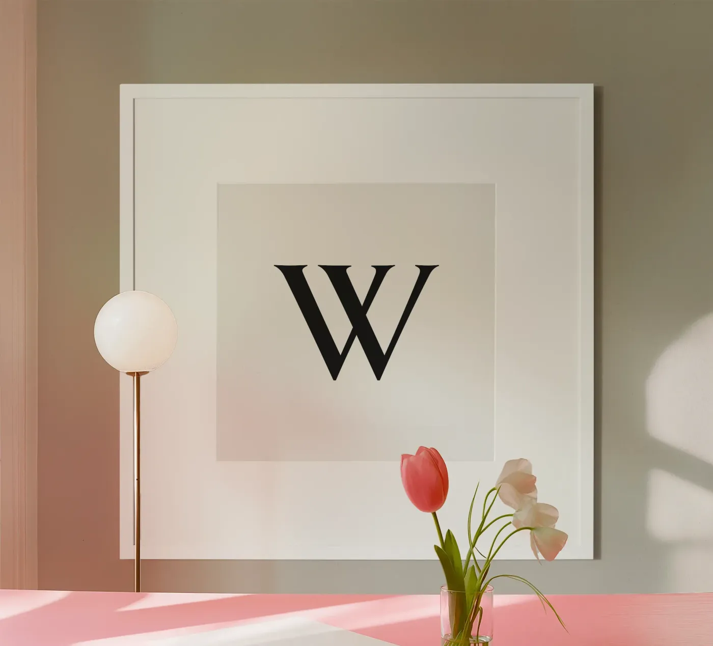 Letter W poster da Katja Stehle Design