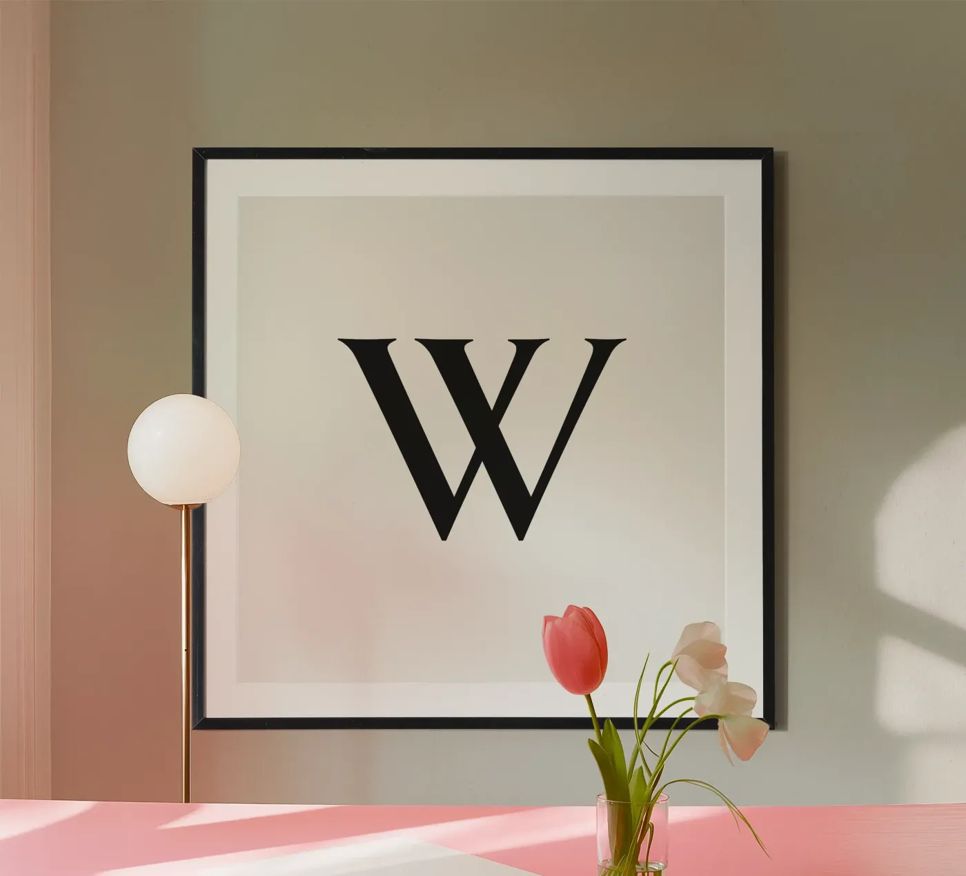 Letter W poster da Katja Stehle Design