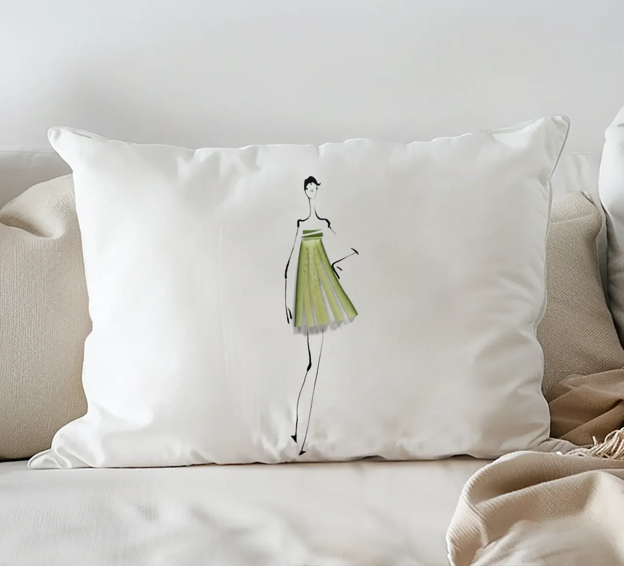 Cucumber cuscino da Gretchen Roehrs