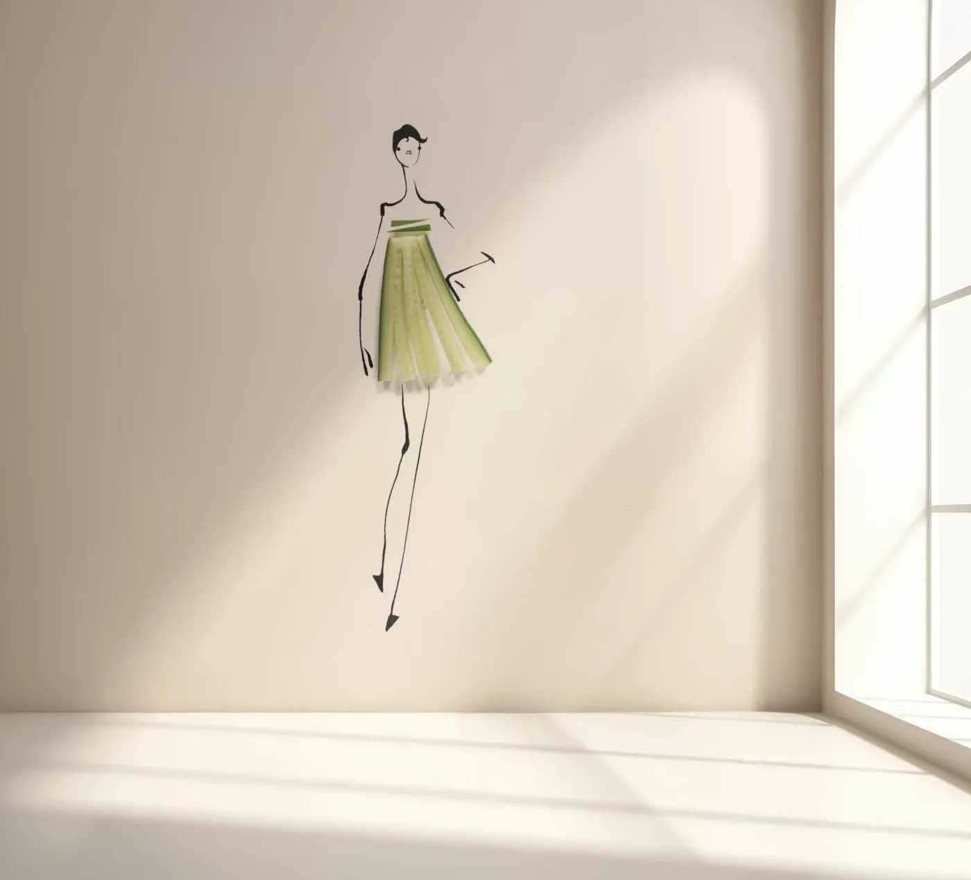 Cucumber fotobehang van Gretchen Roehrs