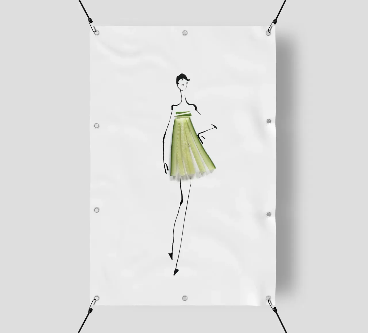 Cucumber telo in pvc da Gretchen Roehrs