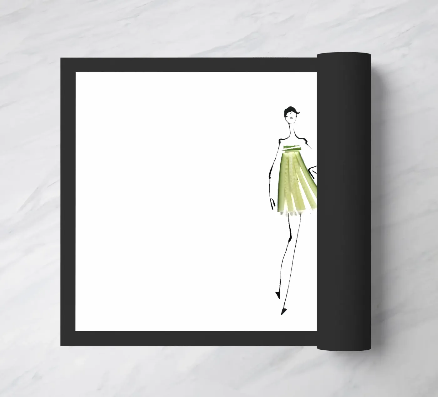 Cucumber doormat by Gretchen Roehrs