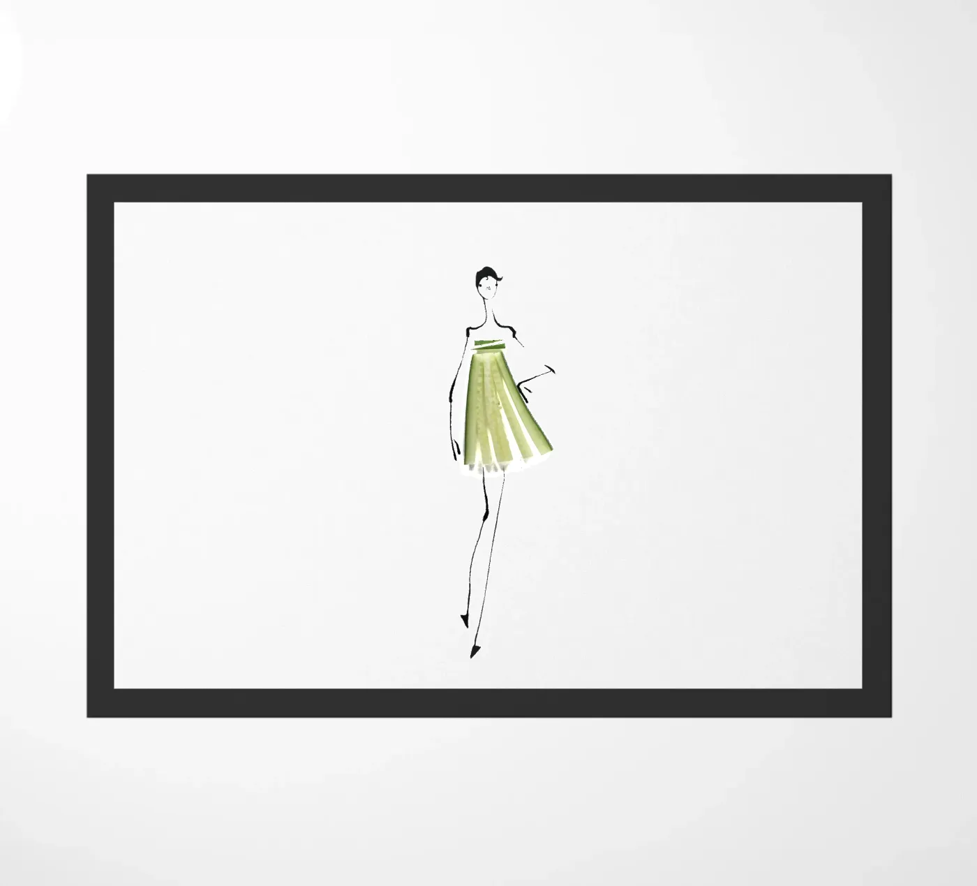 Cucumber doormat by Gretchen Roehrs