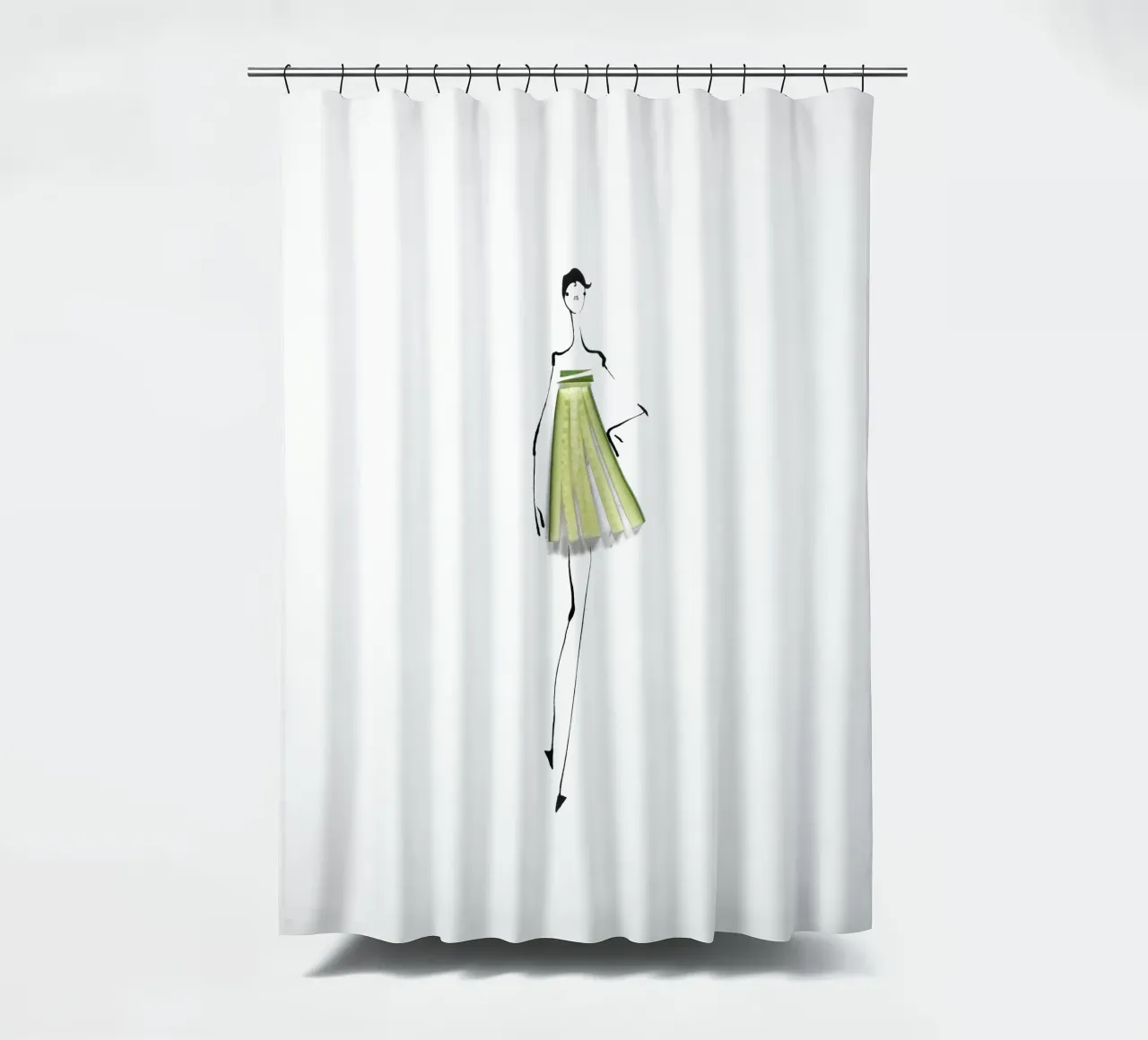Cucumber tenda da doccia da Gretchen Roehrs