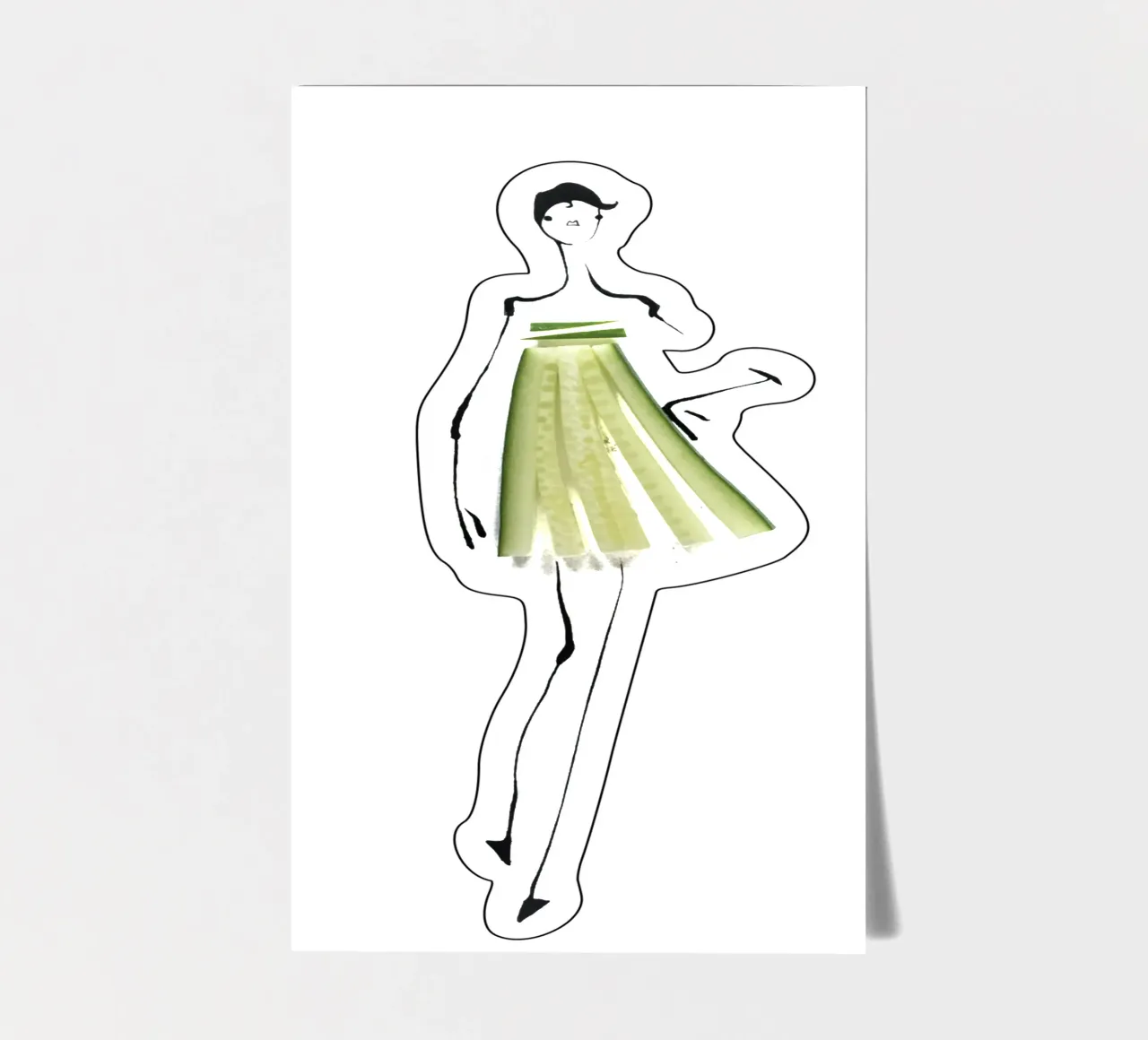 Cucumber foglio adesivo da Gretchen Roehrs