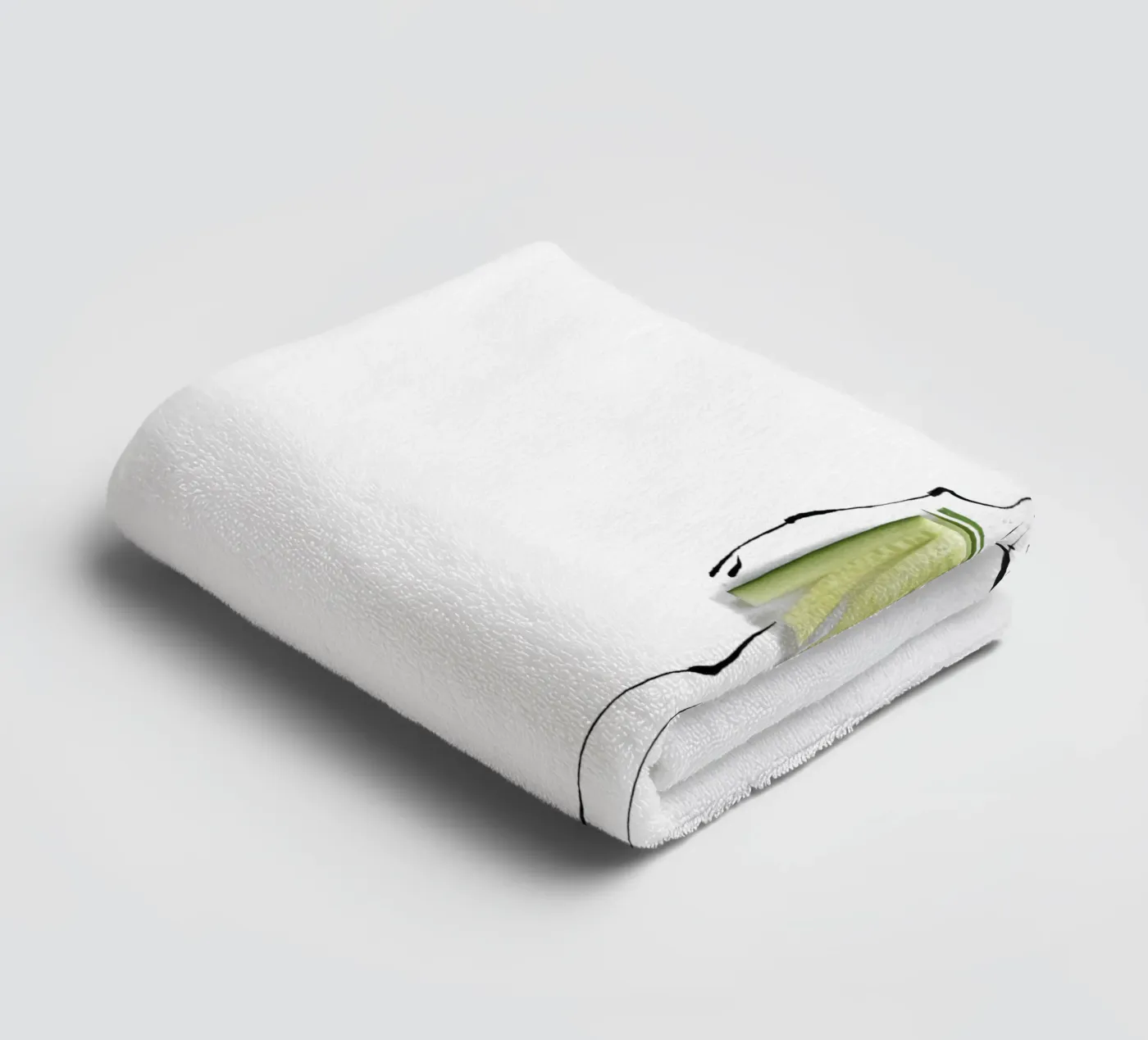 Cucumber Handtuch von Gretchen Roehrs
