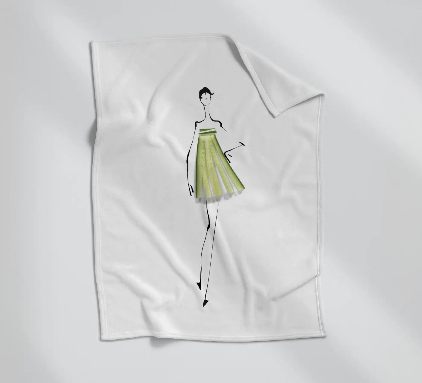 Cucumber Fleecedecke von Gretchen Roehrs