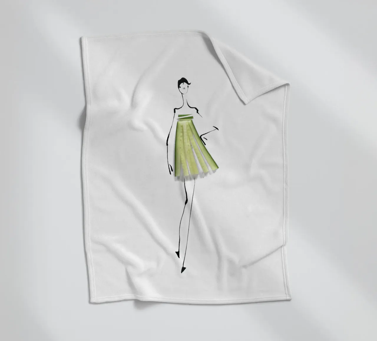 Cucumber Fleecedecke von Gretchen Roehrs