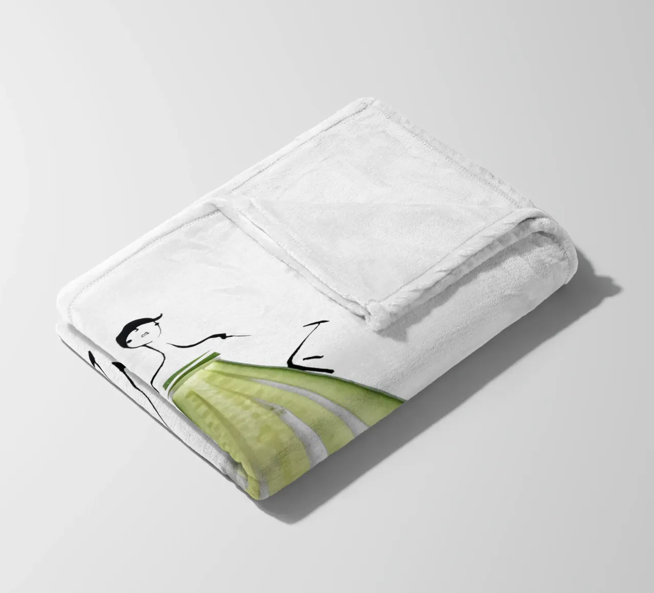 Cucumber coperta in pile da Gretchen Roehrs