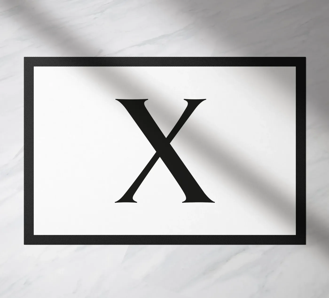 Brief X deurmat van Katja Stehle Design