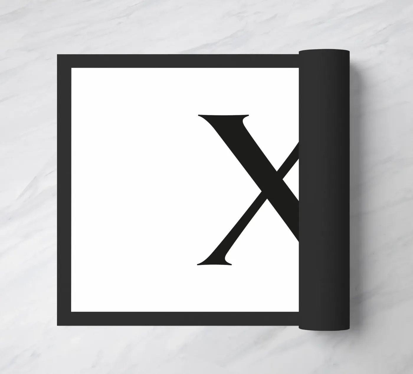 Brief X deurmat van Katja Stehle Design