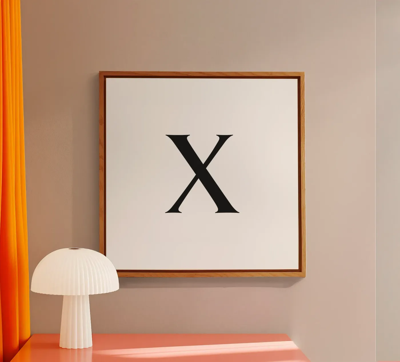 Letter X plexiglass da Katja Stehle Design