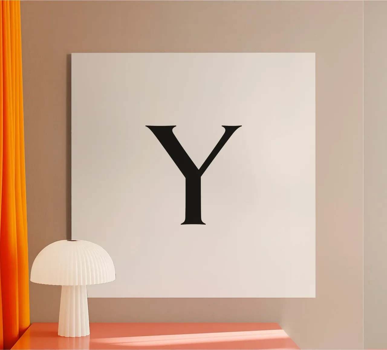 Lettera Y plexiglass da Katja Stehle Design