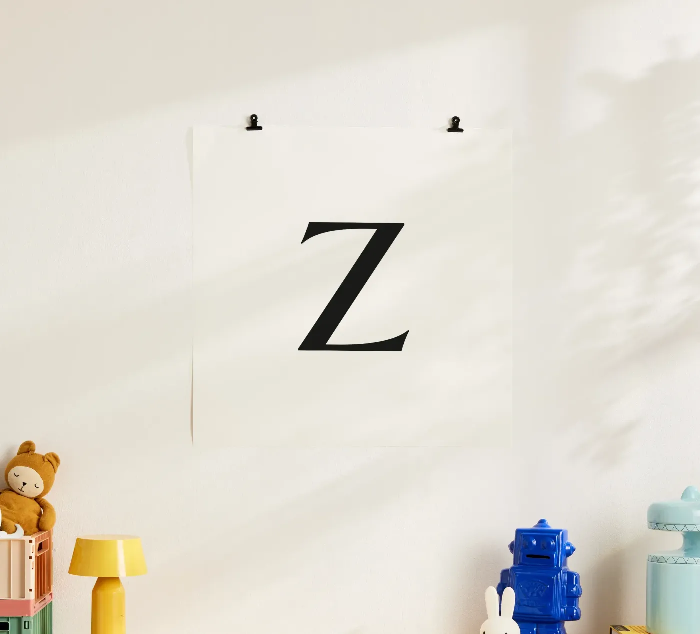 Lettera Z poster da Katja Stehle Design