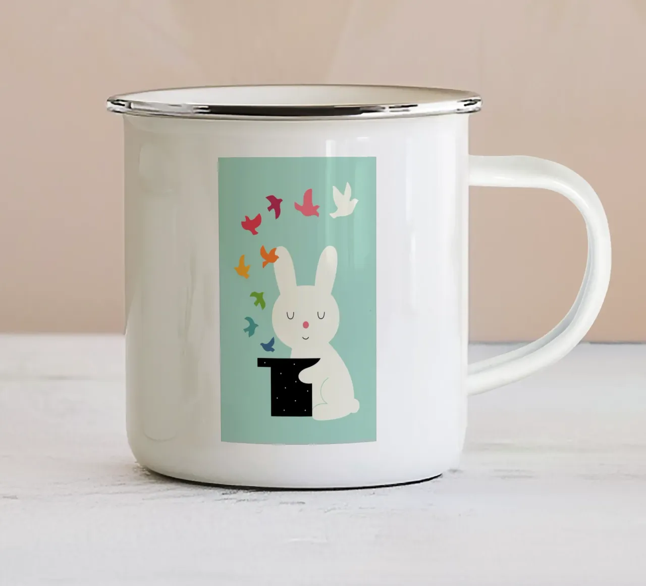 Magia della pace tazza in smalto da Andy Westface