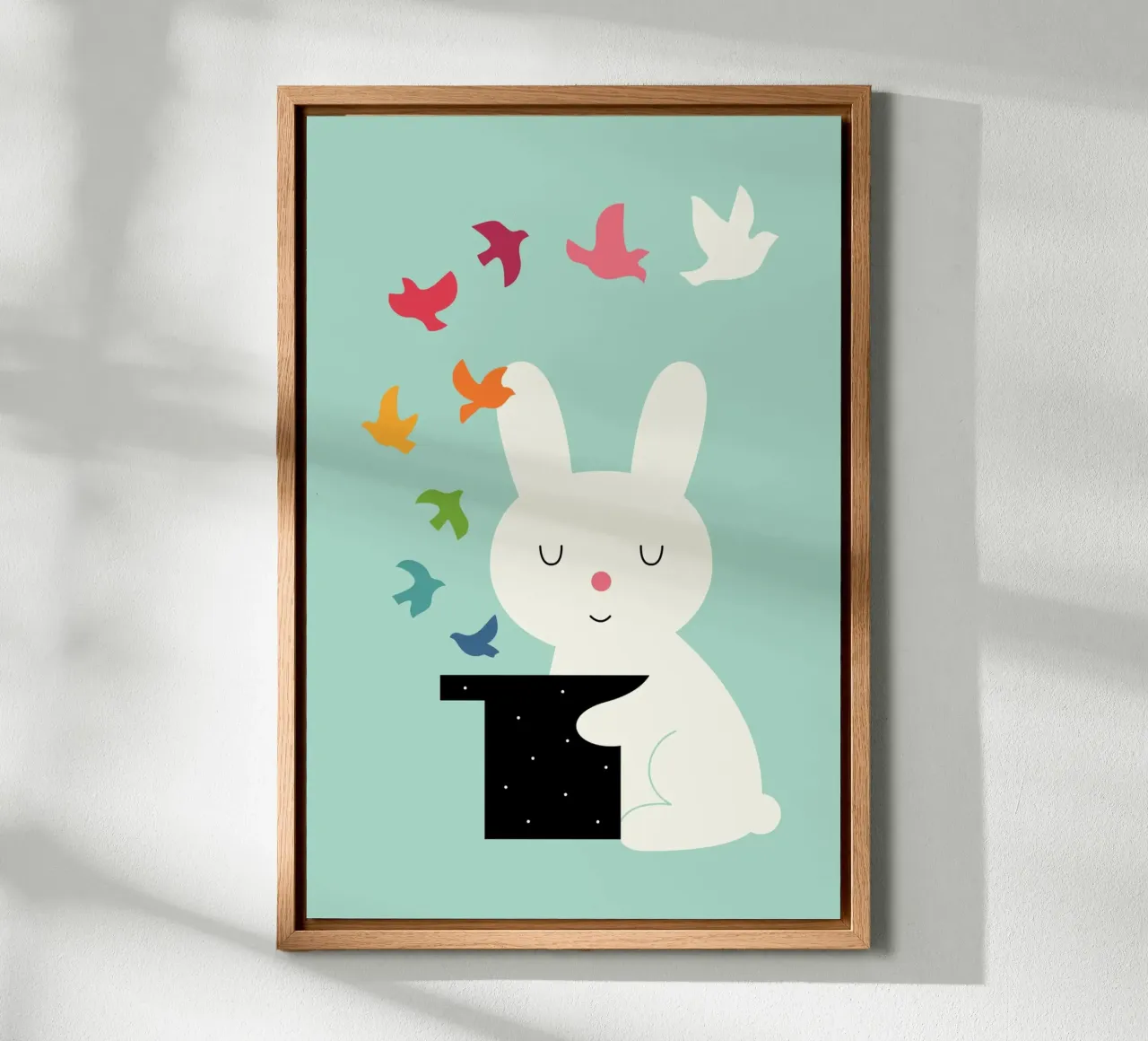 Magie des Friedens Leinwand mit Schattenfugenrahmen von Andy Westface