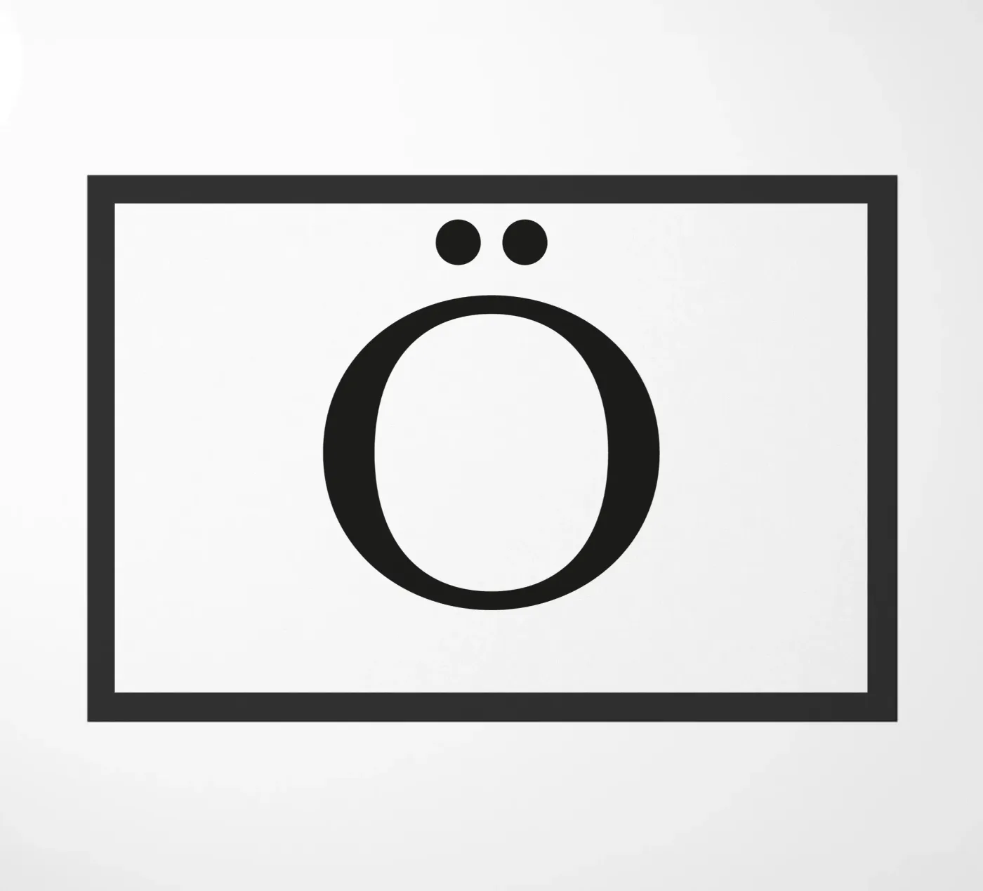 Lettera Ö zerbino da Katja Stehle Design